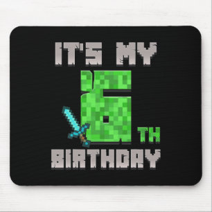 Tapis De Souris Birthday Boy Shirt C'est mon 6ème anniversaire Gam