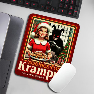 Tapis De Souris Biscuit pour Krampus Joyeux Noël Krampus Horreur