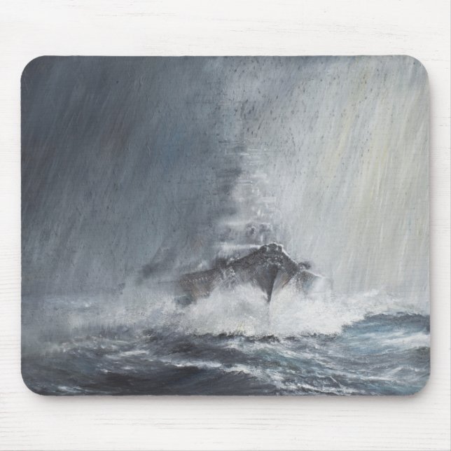 Tapis De Souris Bismarck par des rideaux du verglas de pluie (Devant)