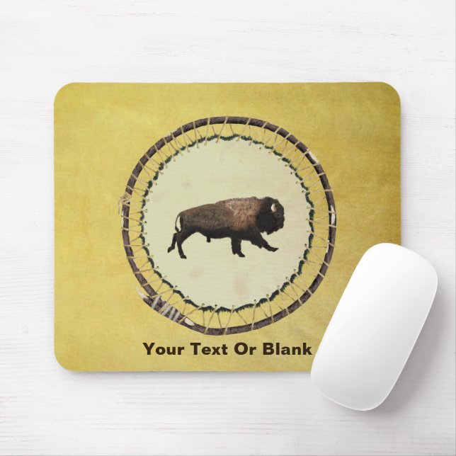 Tapis De Souris Bison galopant (Avec souris)