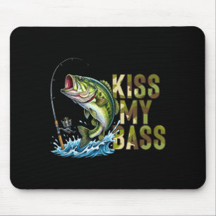 Tapis De Souris Bisou drôle mon-perche camo pêche amateur perche p