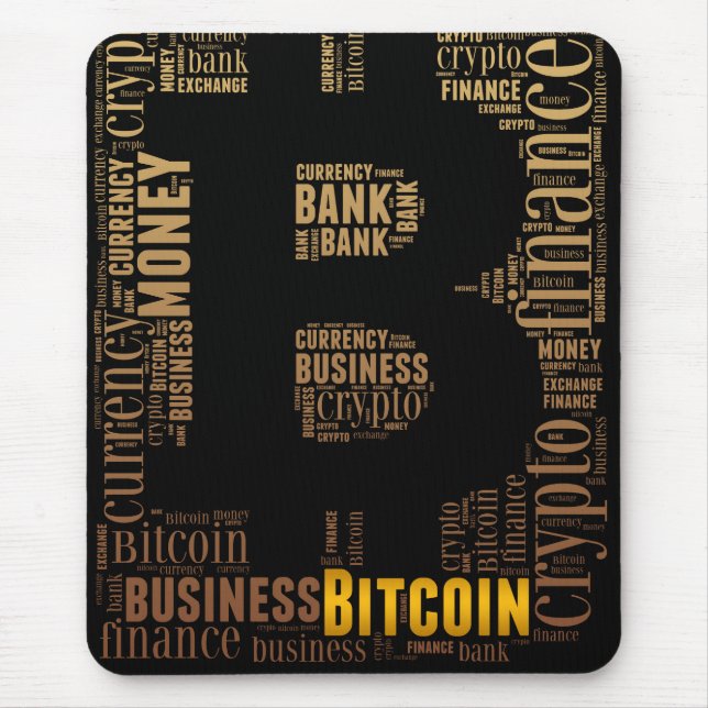 Tapis De Souris Bitcoin logo graphique (Devant)