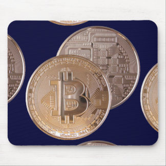Tapis De Souris Bitcoin metallic made of copper. M1