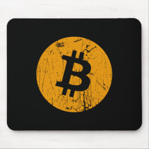 Tapis De Souris bitcoin monnaie numérique monnaie monnaie pièce bl