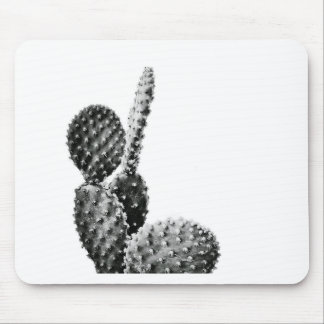 Tapis De Souris Black and White Cactus Noir et Blanc