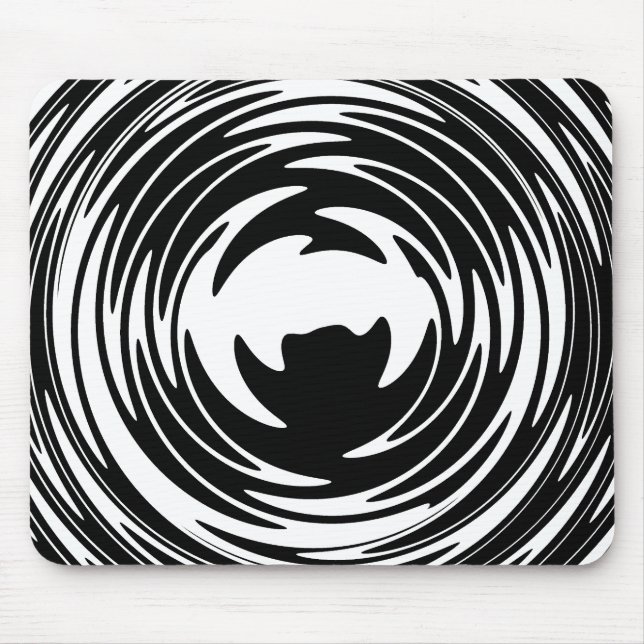 Tapis De Souris Black And White Illusion (Devant)