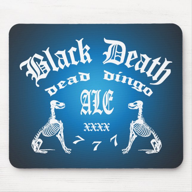 Tapis De Souris Black Death 777 - Dead Dingo Ale (Devant)