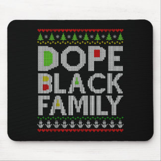 Tapis De Souris Black Family 2025 Afro Christmas Tree Santa Pj Mat
