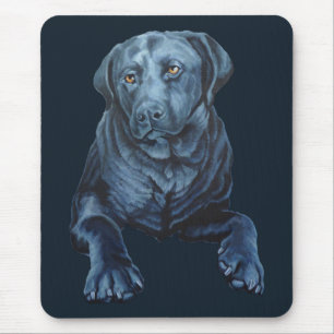 Tapis De Souris Black Lab Art Mousepad Labrador Retriever Chien Ca