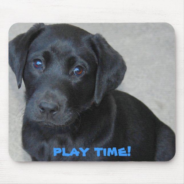 Tapis De Souris Black Lab Pup (Devant)
