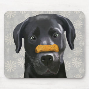 Tapis De Souris Black Labrador With Bone on Nose 2