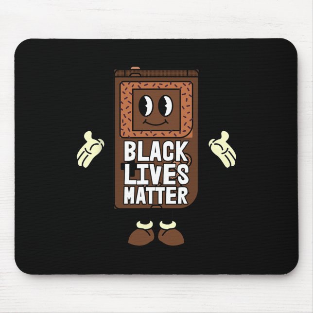 Tapis De Souris Black Lives Problem Vidéo-jeu Black History Gamin (Devant)