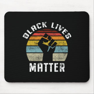 Tapis De Souris Black Lives Problème Rétro Vintage