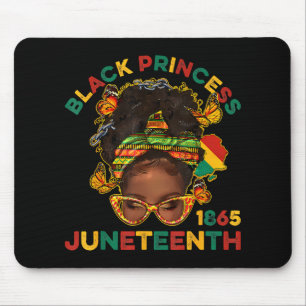 Tapis De Souris Black Princes Juneteenth 1865 Mois de l'Histoire M