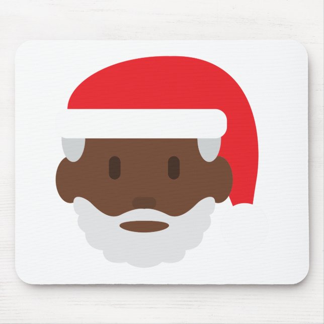 Tapis De Souris black santa claus emoji (Devant)