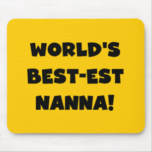 Tapis De Souris Black Text Meilleurs T-shirts et cadeaux Nanna