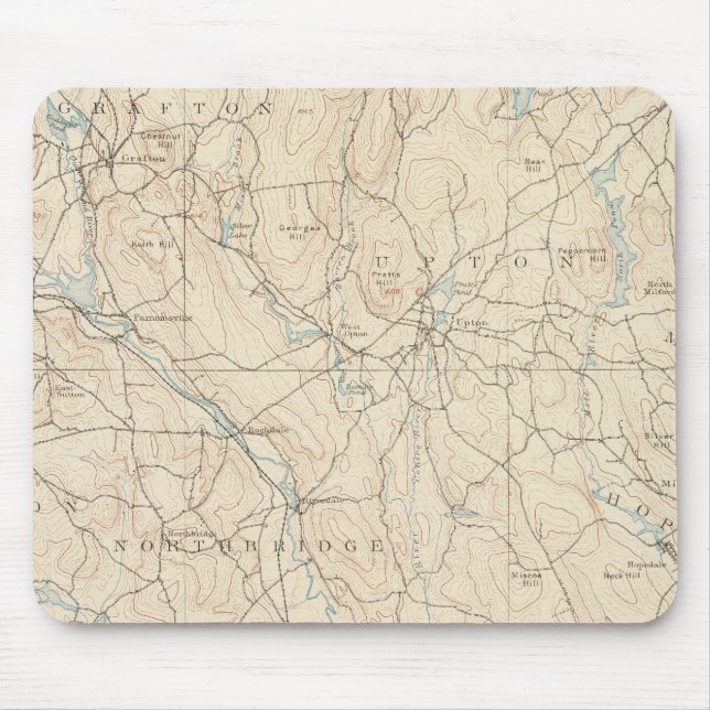 Tapis De Souris Blackstone, Massachusetts (Devant)