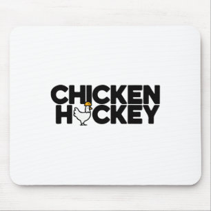 Tapis De Souris Blague de poulet drôle Jockey Empilée Répéter Fun 