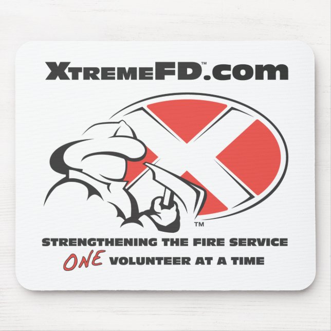 Tapis de souris blanc avec le logo (Devant)