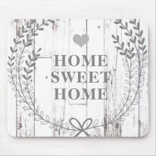 Tapis De Souris Blanc Bois Ferme Rustique Shabby Chic Sur Mesure