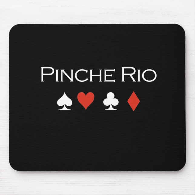Tapis De Souris Blanc de T-shirt de Pinche Rio (Devant)