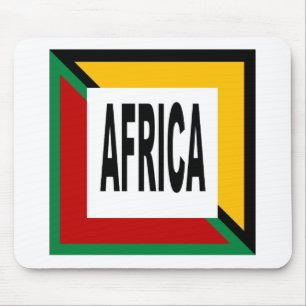 Tapis de souris blanc Design AFRICA Mouse Pad