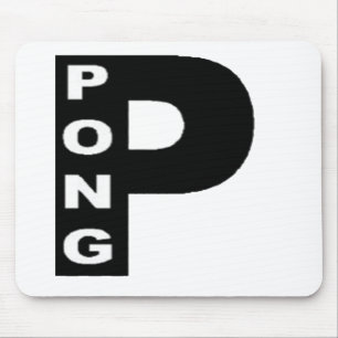 Tapis de souris blanc Design PING PONG Mouse Pad