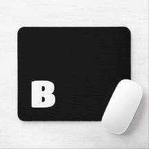Blanc gras initial en noir