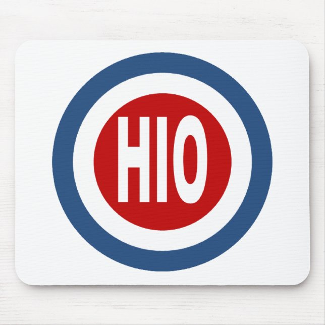 Tapis de souris blanc OHIO (Devant)
