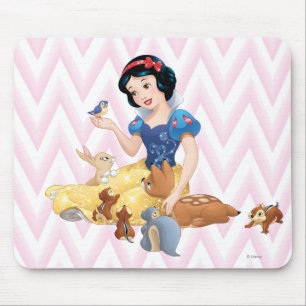 Tapis De Souris Blanche-Neige et animaux de la forêt