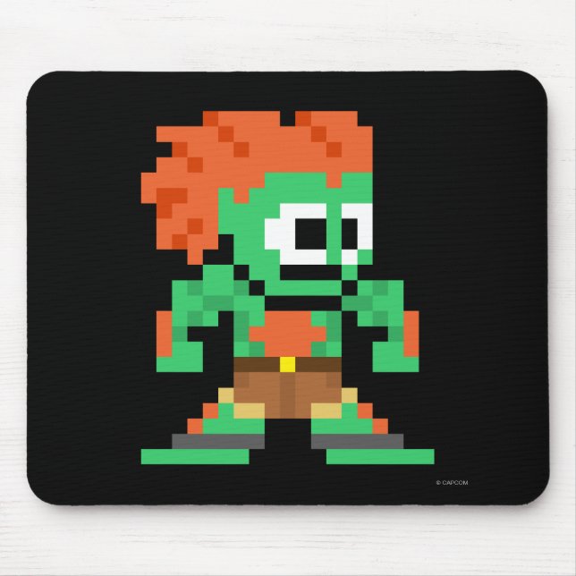 Tapis De Souris Blanka à 8 bits (Devant)