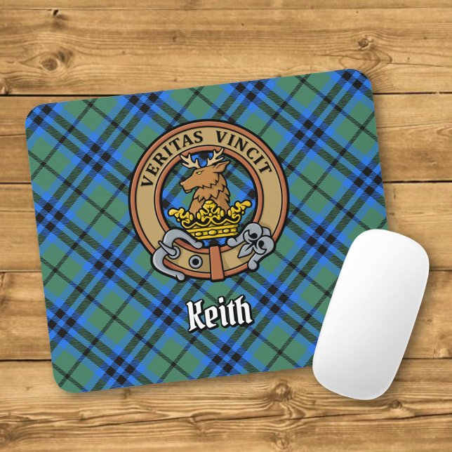 Tapis De Souris Blason de Clan Keith sur tartan (Créateur téléchargé)