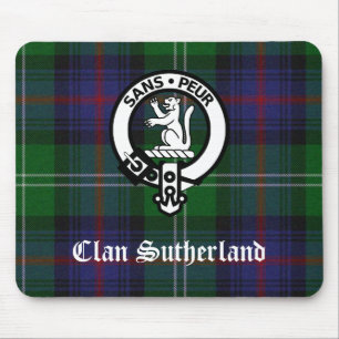 Tapis De Souris Blason et tartan du clan Sutherland