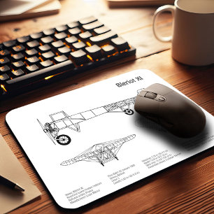 Tapis De Souris Bleriot XI - Plans de dessin du plan d'avion BD