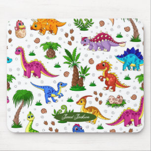 Tapis De Souris Bleu Bleu Bleu Vert Motif Dinosaur