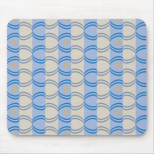 Tapis De Souris Bleu courant Tan de Candystripe