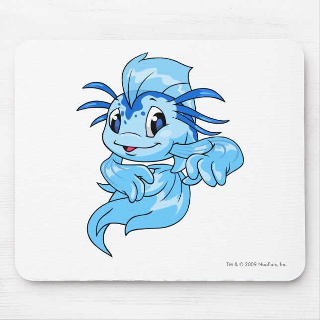 Tapis De Souris Bleu de Koi (Devant)