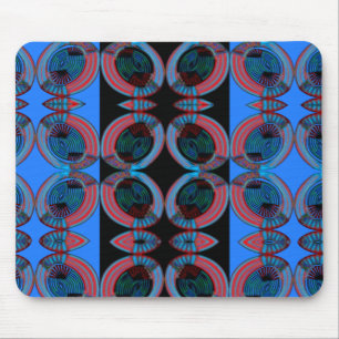 Tapis de souris bleu de motif