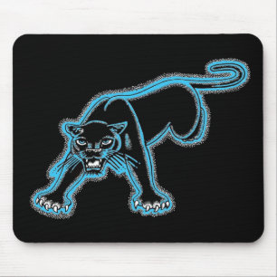 Tapis de souris bleu de panthère