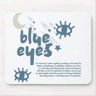 Tapis De Souris Bleu des yeux