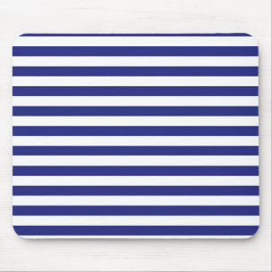 Tapis De Souris Bleu et blanc Stripes Mousepad