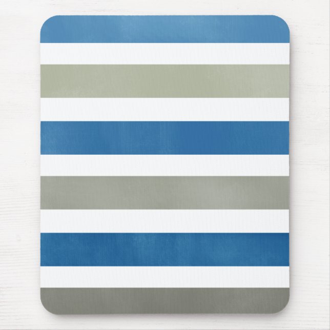 Tapis De Souris Bleu et Gris de marine Motif Mousepad (Devant)
