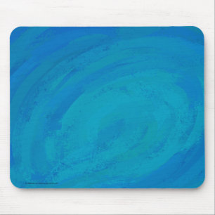Tapis De Souris Bleu Océan Peint