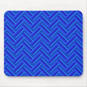 Tapis De Souris Bleu rayures double motif