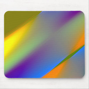 Tapis De Souris Bleu rouge jaune vert abstrait motif orangpourpre