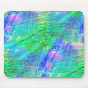 Tapis De Souris bleu sans couture d'aquarelle d'arrière - plan