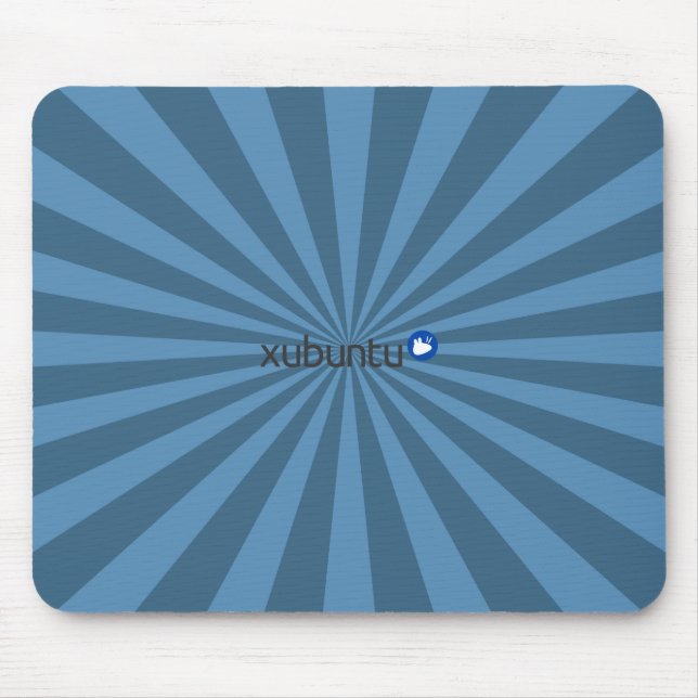 Tapis De Souris Bleu StarBurst de Xubuntu Linux (Devant)