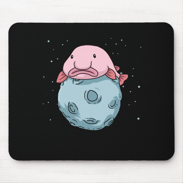 Tapis De Souris Blobfish Lune Astronaut Cadeaux Enfants Blobfish (Devant)
