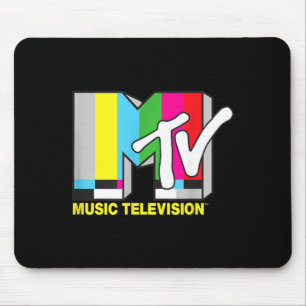 Tapis De Souris Bloc de couleur de la télévision rétro MTV