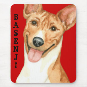 Tapis De Souris Bloc de couleurs Basenji